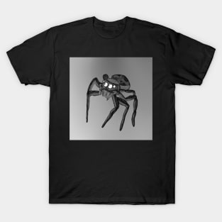 Jumping Spider Drawing V29 (Black) T-Shirt